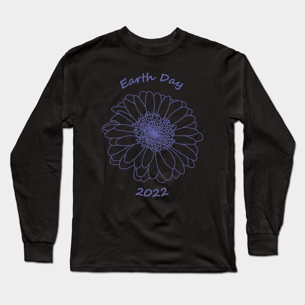 Very Peri Daisy for Earth Day 2022 Long Sleeve T-Shirt by ellenhenryart